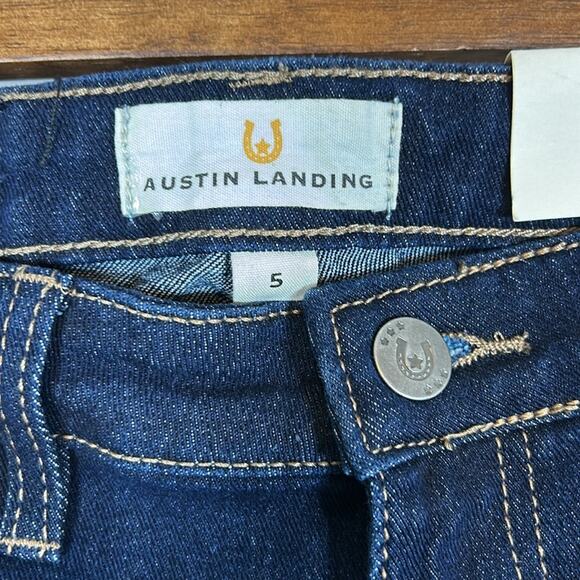 NWT Austin Landing Mid Rise Skinny Jeans Dark Wash Size 5 - Picture 4 of 9